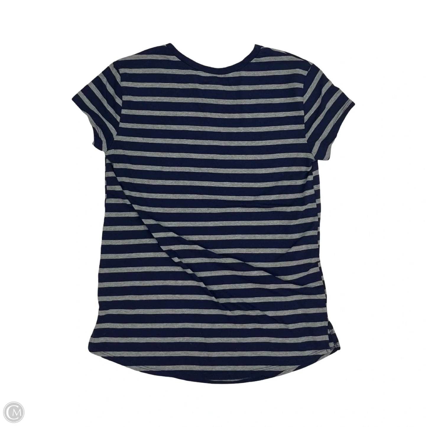 Top Short Sleeve By Motherhood In Striped Pattern, Size: S