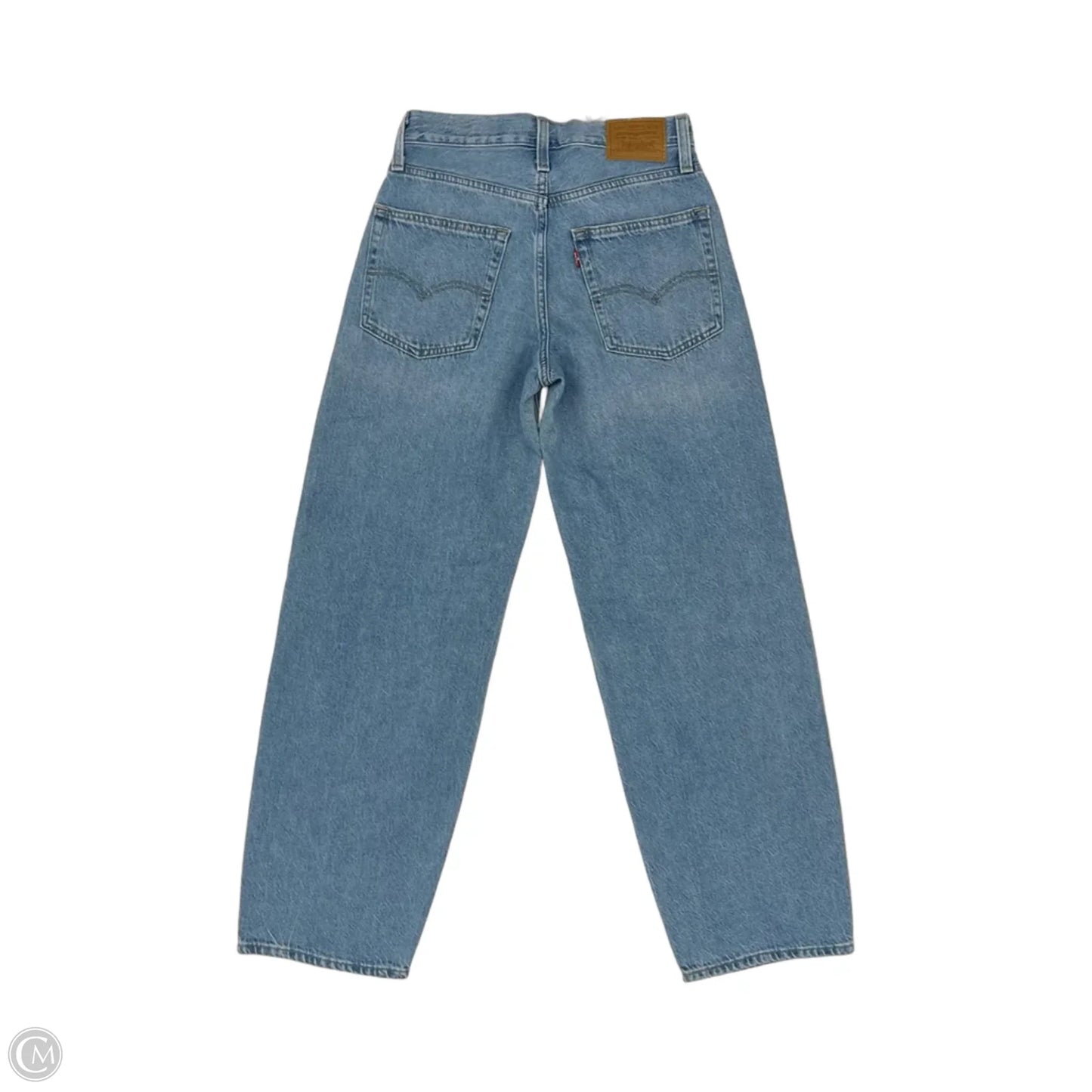 Jeans Straight By Levis In Blue Denim, Size: 12