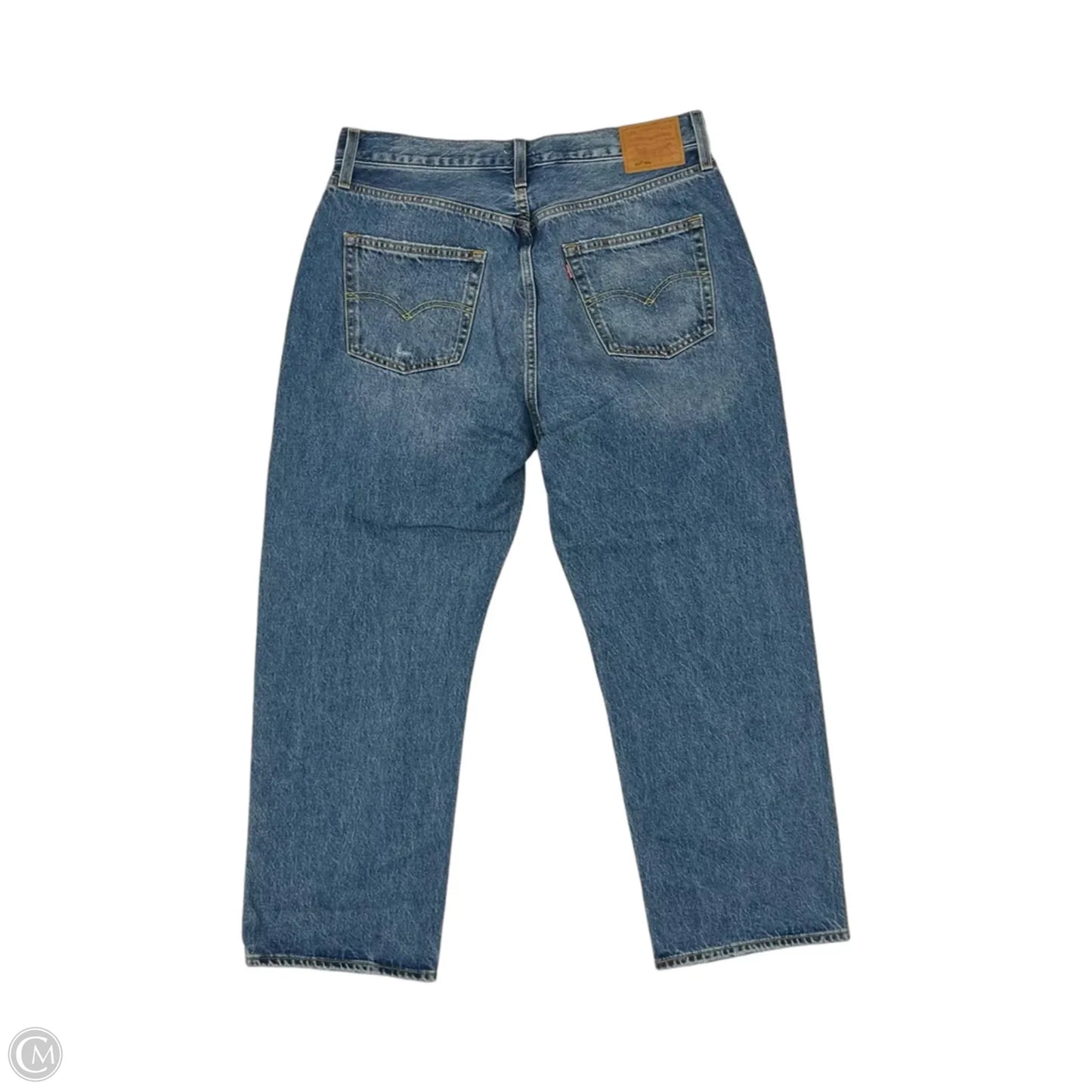 Jeans Straight By Levis In Blue Denim, Size: 16