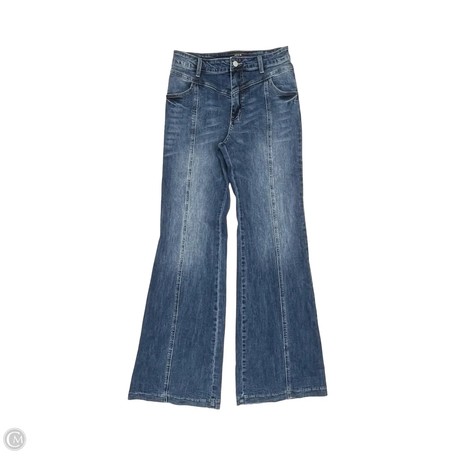 Jeans Flared By Jealous Tomato In Blue Denim, Size: L