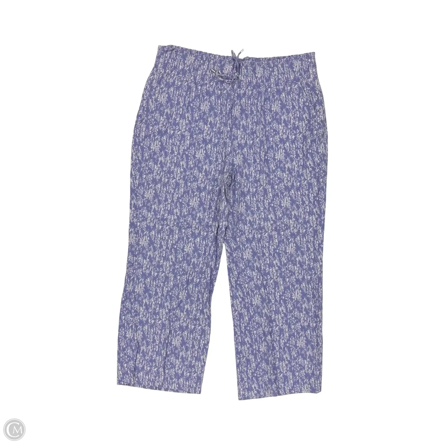 Pants Wide Leg By Clothes Mentor In Blue & White, Size: Xl