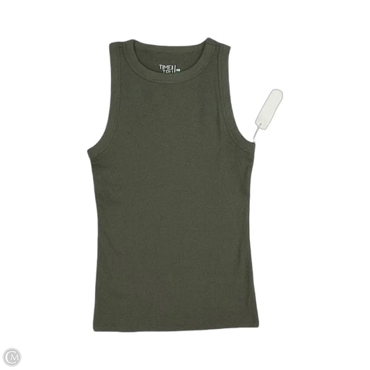 Tank Top By Time And Tru In Green, Size: Xs