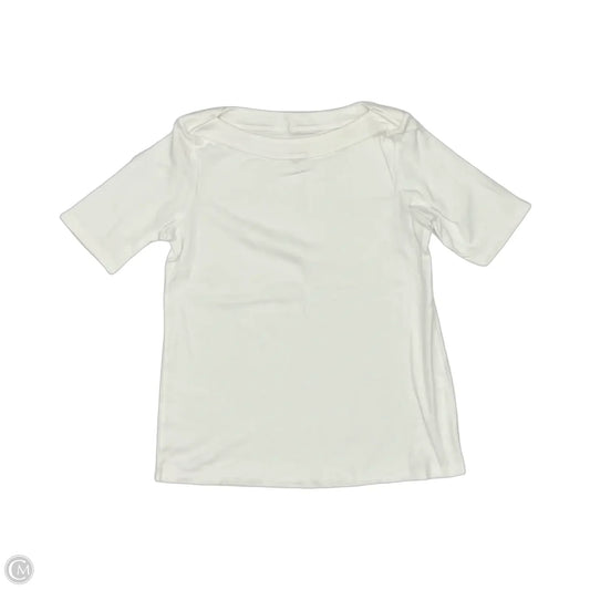 Top Short Sleeve By J. Jill In Cream, Size: S