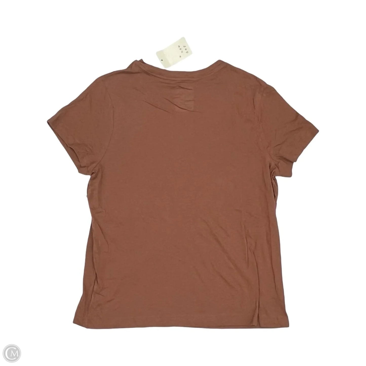 Top Short Sleeve By A New Day In Brown, Size: M