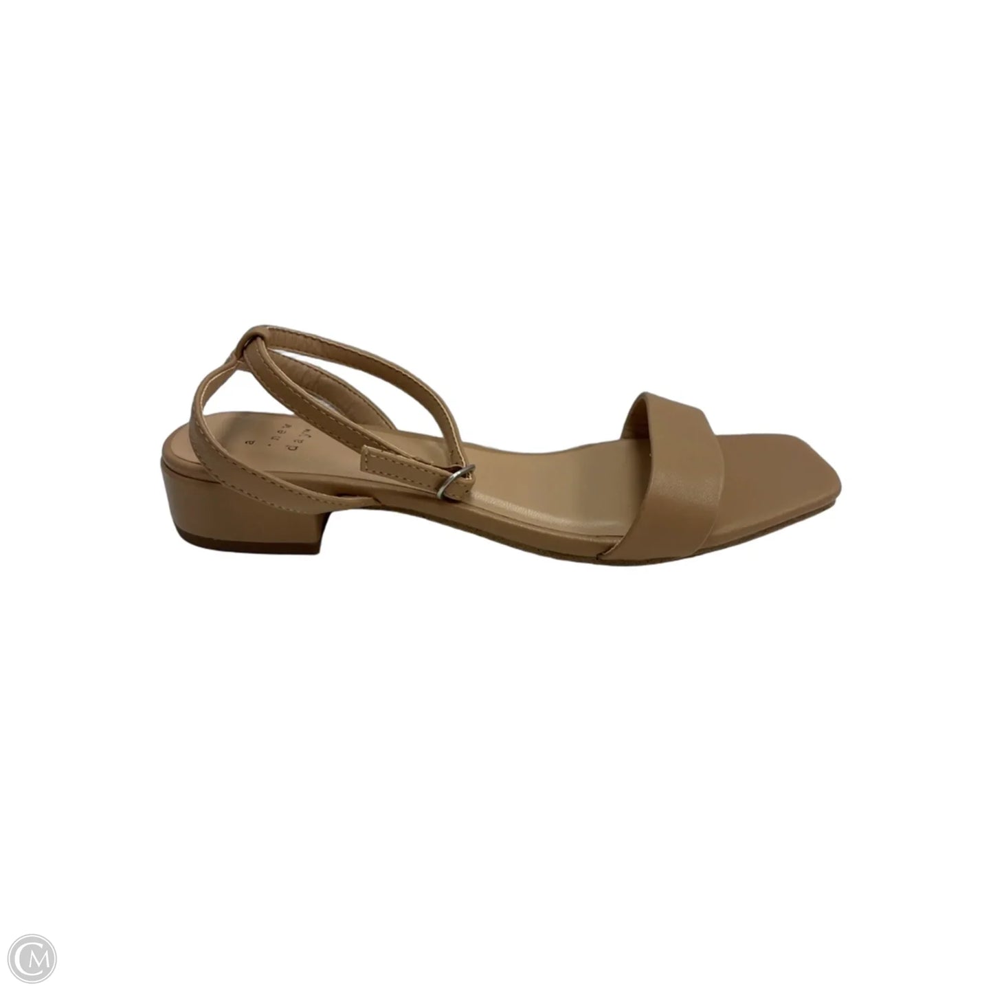 Sandals Heels Block By A New Day In Tan, Size: 8