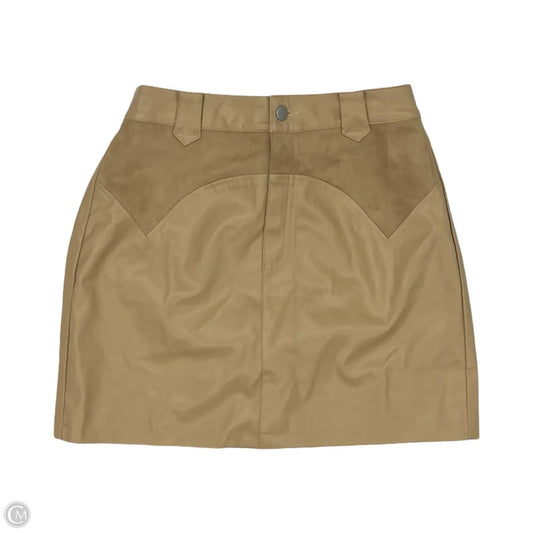 Skirt Mini & Short By Miss Sparkling In Tan, Size: L