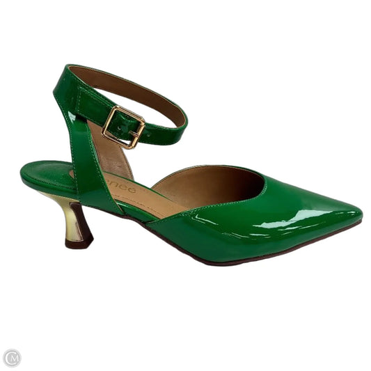 Shoes Heels Kitten By Cmf In Green, Size: 9