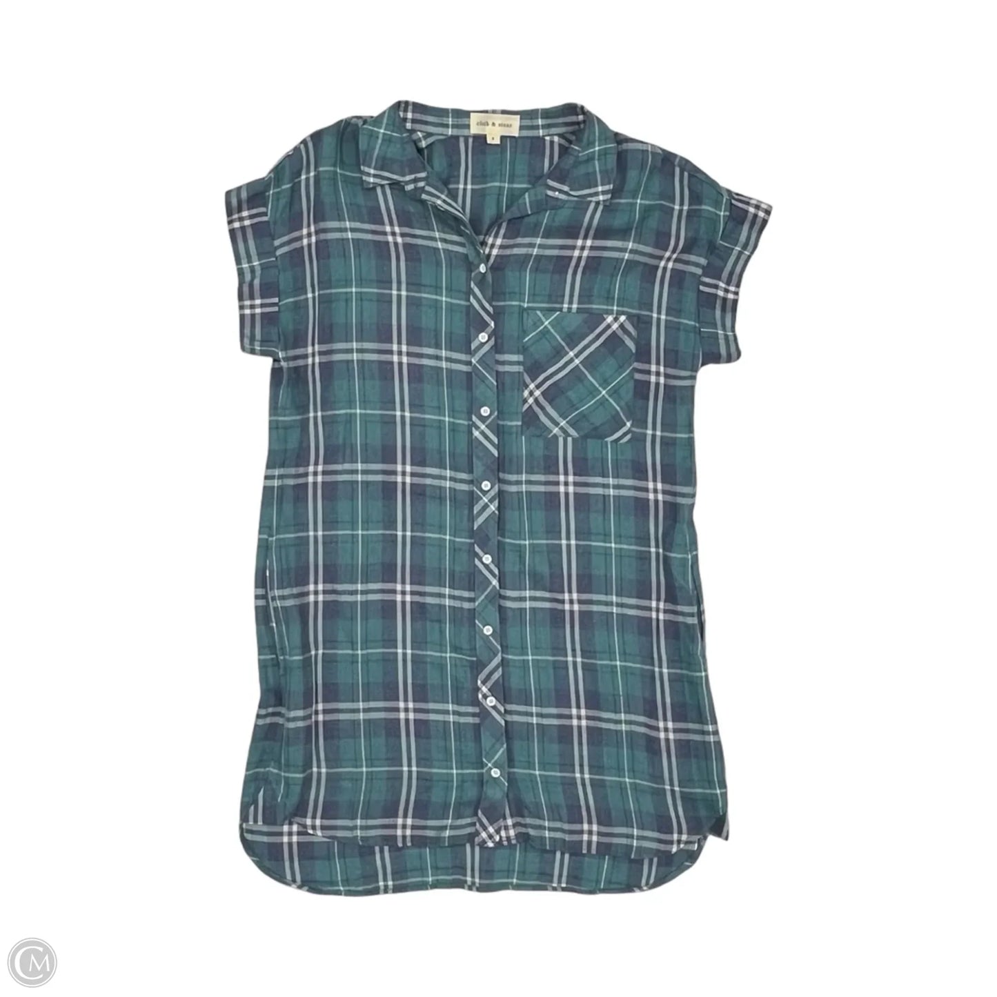 Dress Casual Maxi By Cloth & Stone In Blue & Green, Size: S