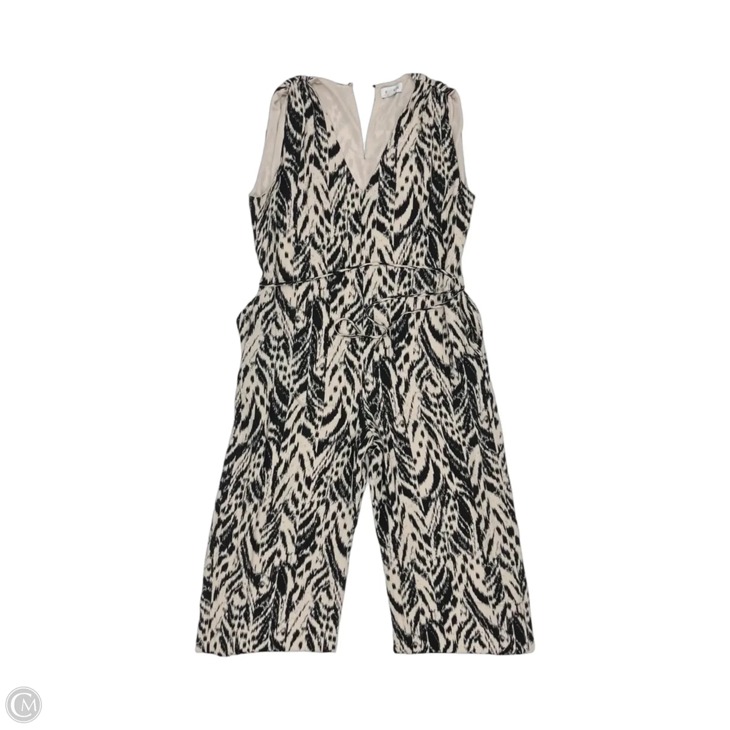 Jumpsuit By Evereve In Black & Cream, Size: M