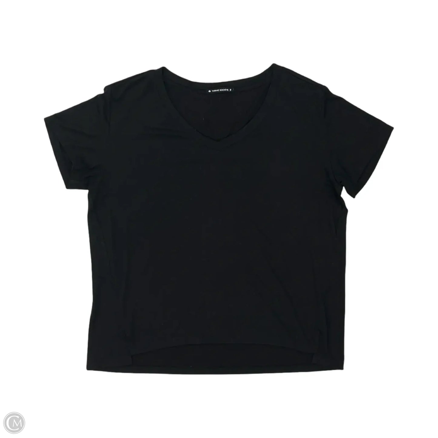 Top Short Sleeve By Cmf In Black, Size: Xl