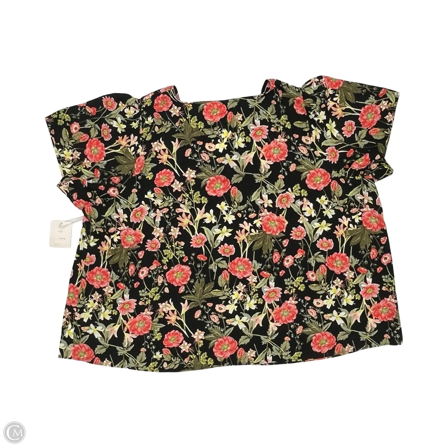 Blouse Short Sleeve By Lc Lauren Conrad In Floral Print, Size: 4x
