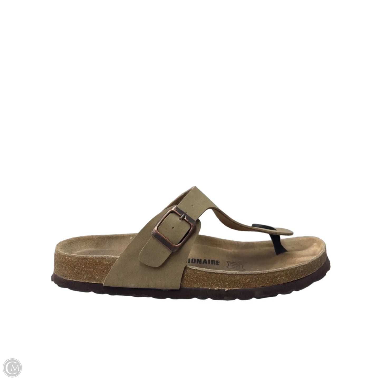 Sandals Flats By Cushionaire In Brown, Size: 8