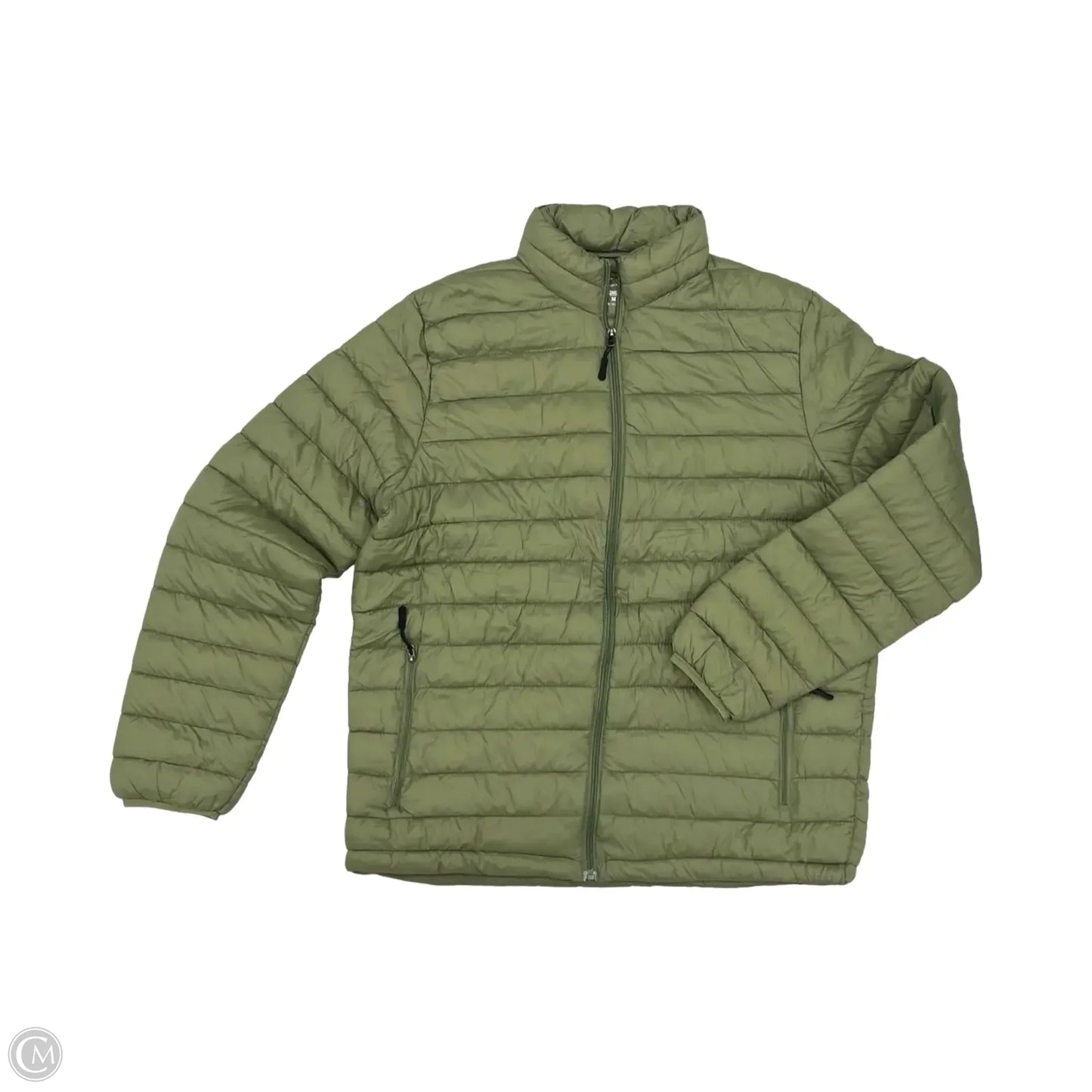 Jacket Puffer & Quilted By Clothes Mentor In Green, Size: M