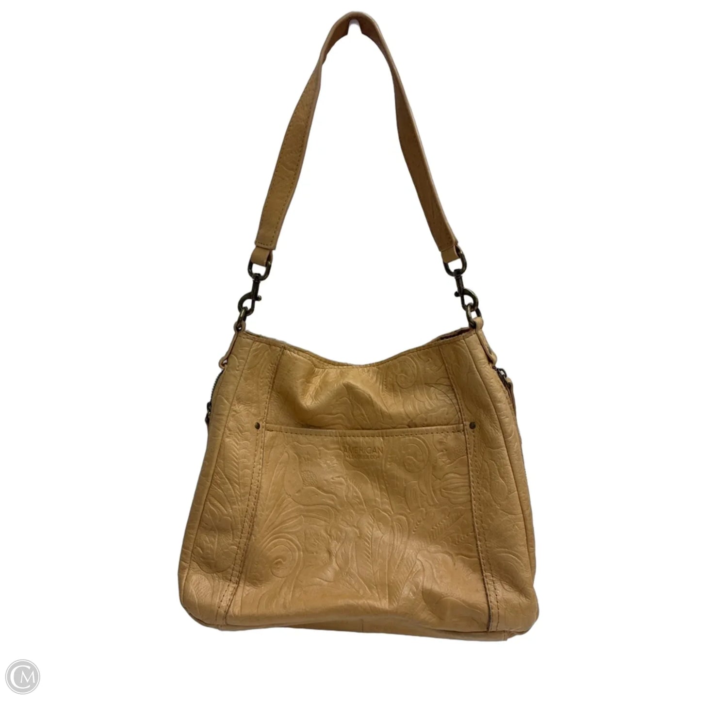 Handbag Leather By Clothes Mentor, Size: Medium