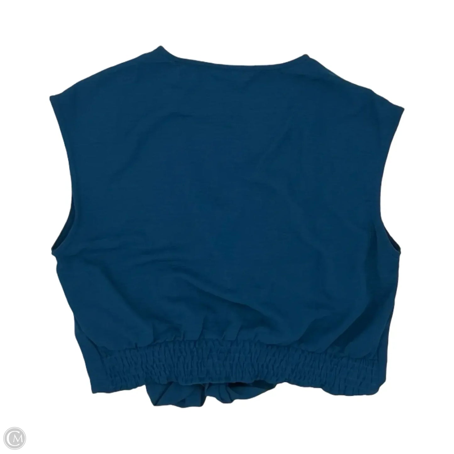 Blouse Short Sleeve By Cmf In Blue, Size: M