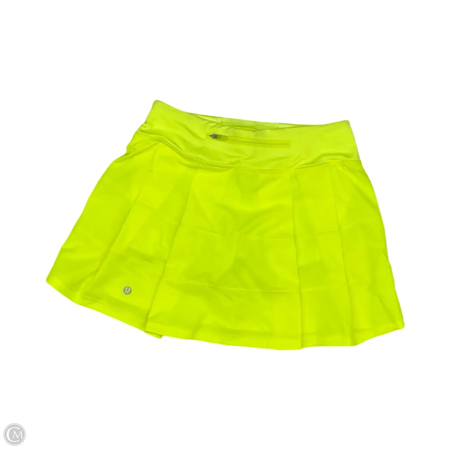 Athletic Skort By Lululemon In Yellow, Size: Xs