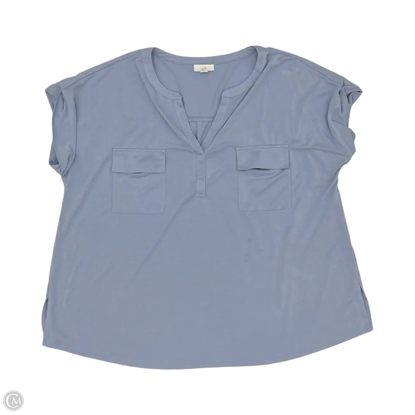 Top Short Sleeve By J. Jill In Blue, Size: Xl