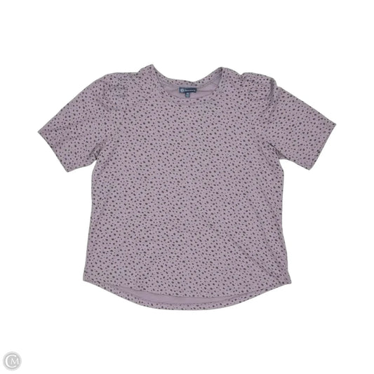 Blouse Short Sleeve By Democracy In Purple, Size: Xl