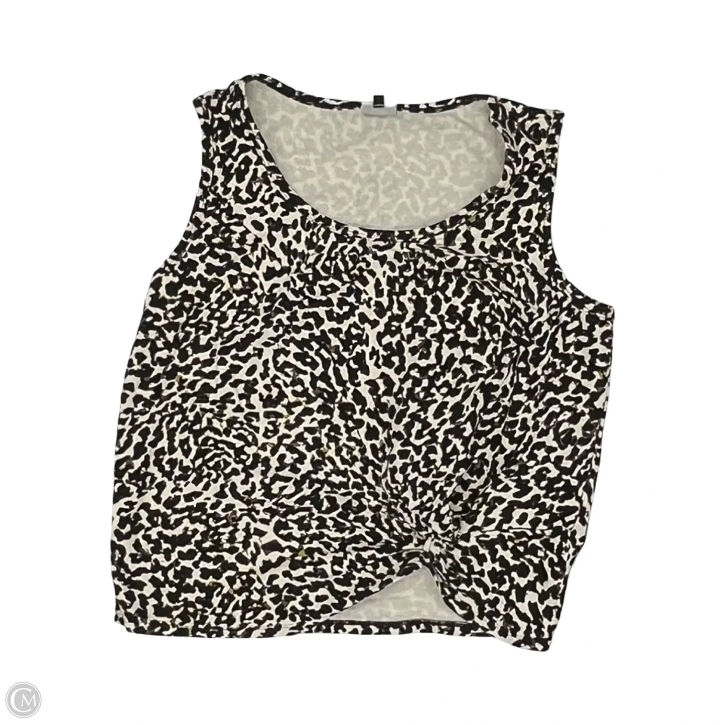 Top Sleeveless By Cabi In Leopard Print, Size: M
