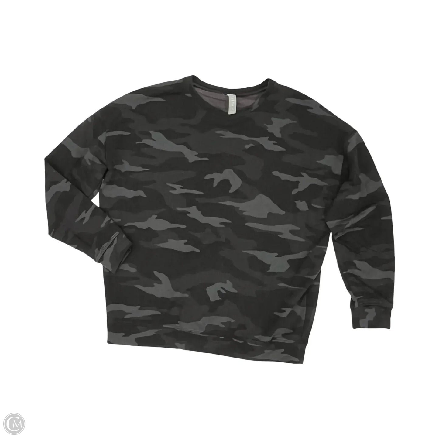 Athletic Top Long Sleeve Collar By Athleta In Camouflage Print, Size: S
