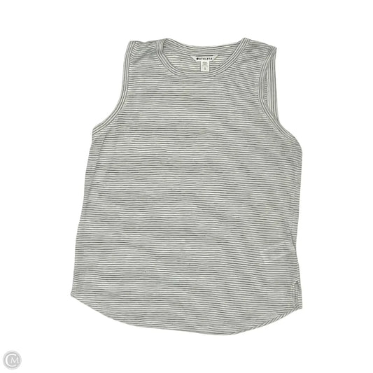 Athletic Tank Top By Athleta In Grey & White, Size: L