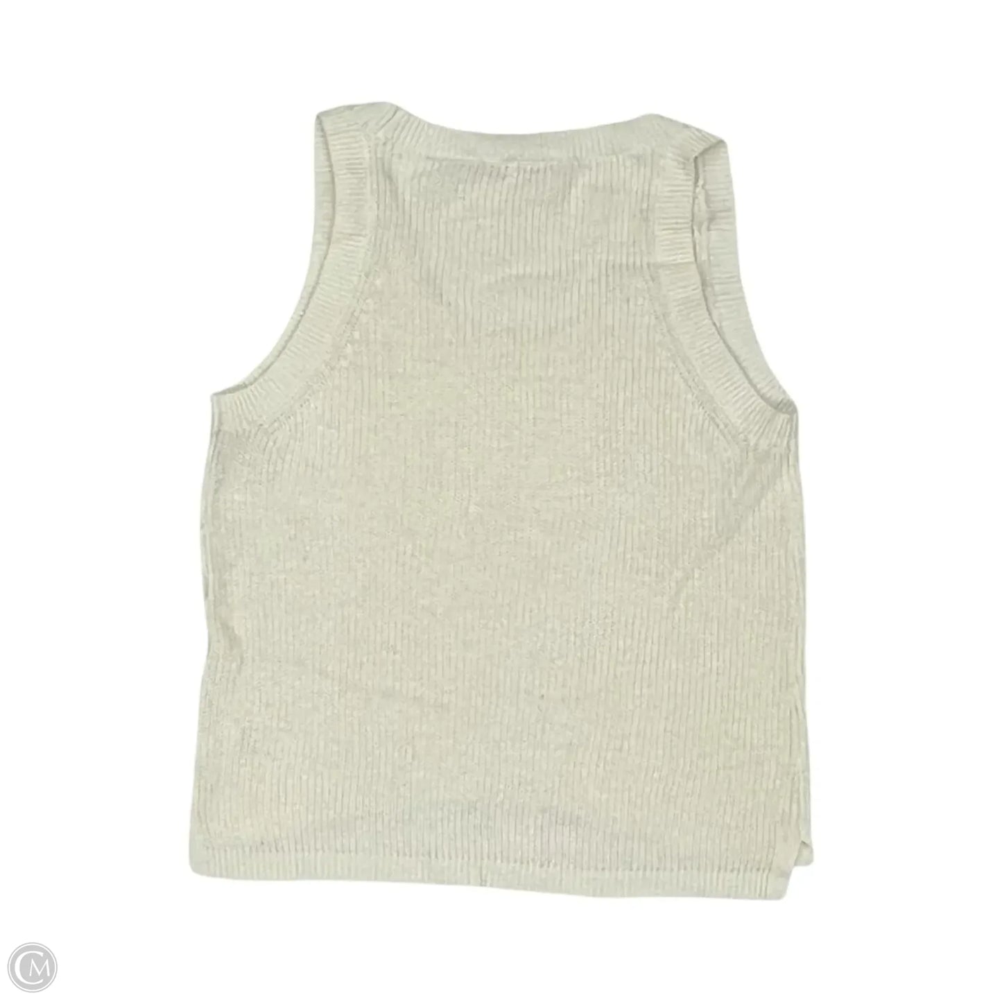 Top Sleeveless By Faherty In Cream, Size: M