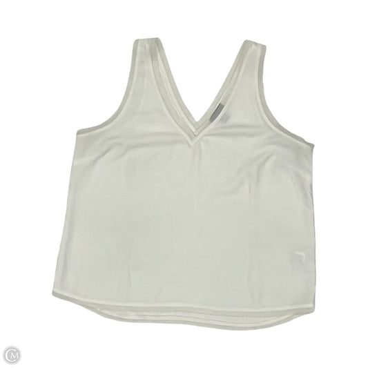 Blouse Sleeveless By Halogen In Cream, Size: L
