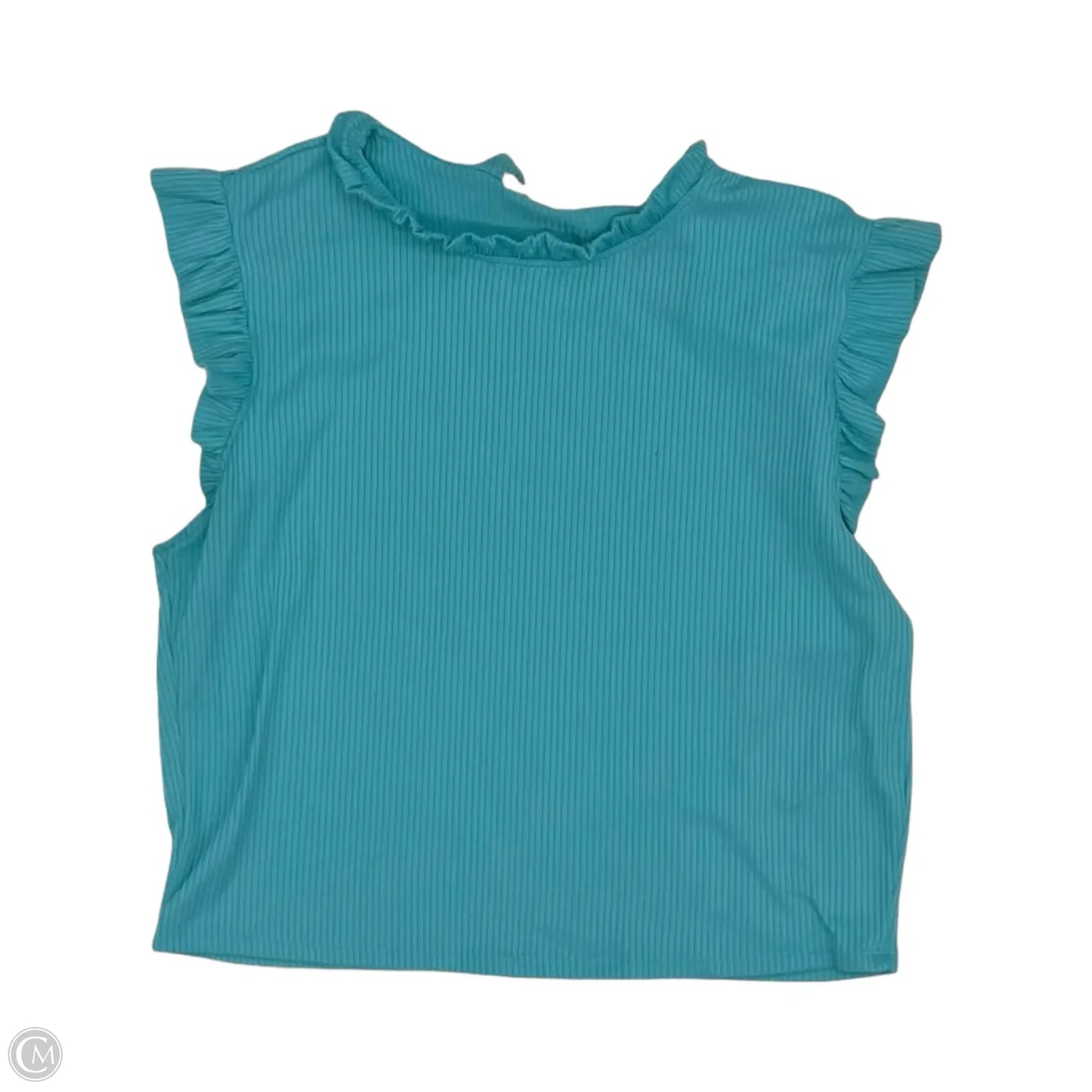 Top Short Sleeve By Moa Moa In Blue, Size: Xl