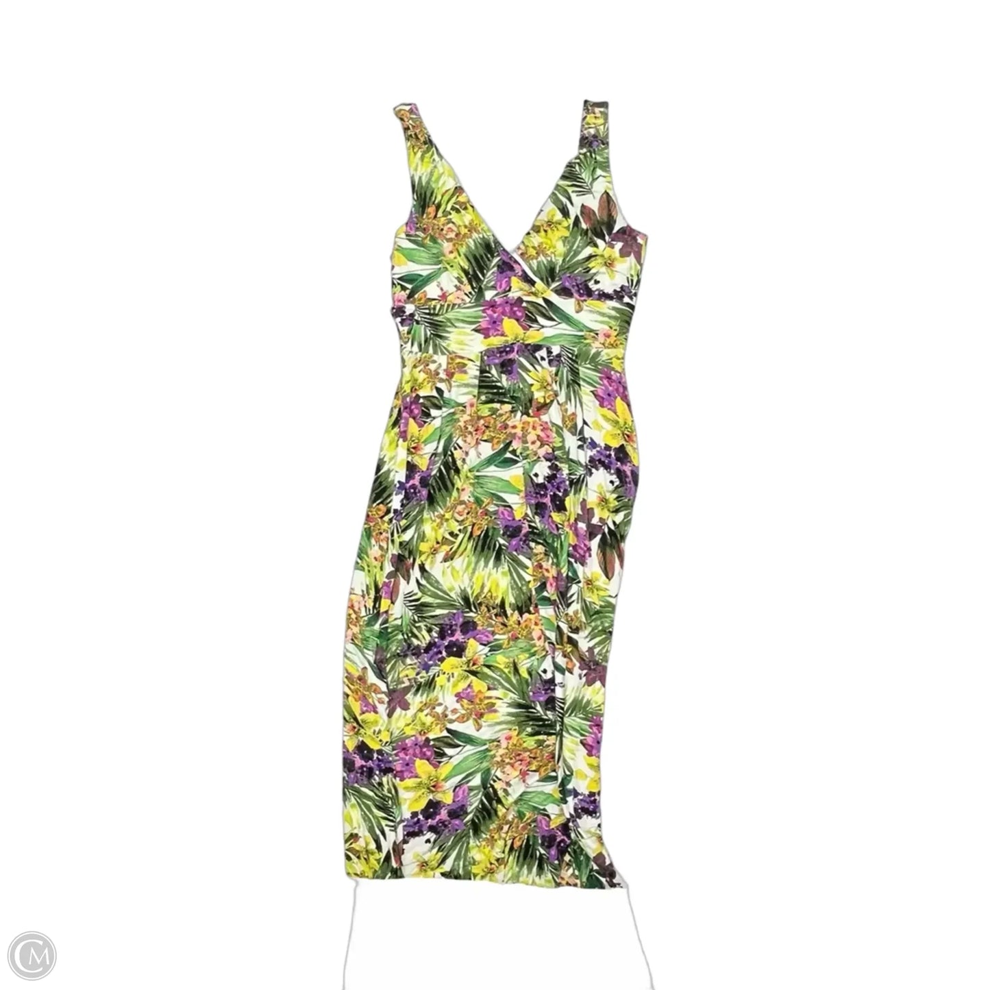 Dress Casual Maxi By Jennifer Lopez In Floral Print, Size: M