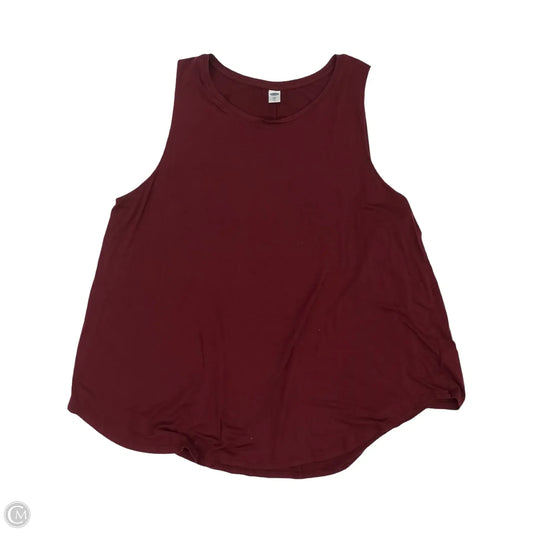 Top Sleeveless By Old Navy In Red, Size: Xxl