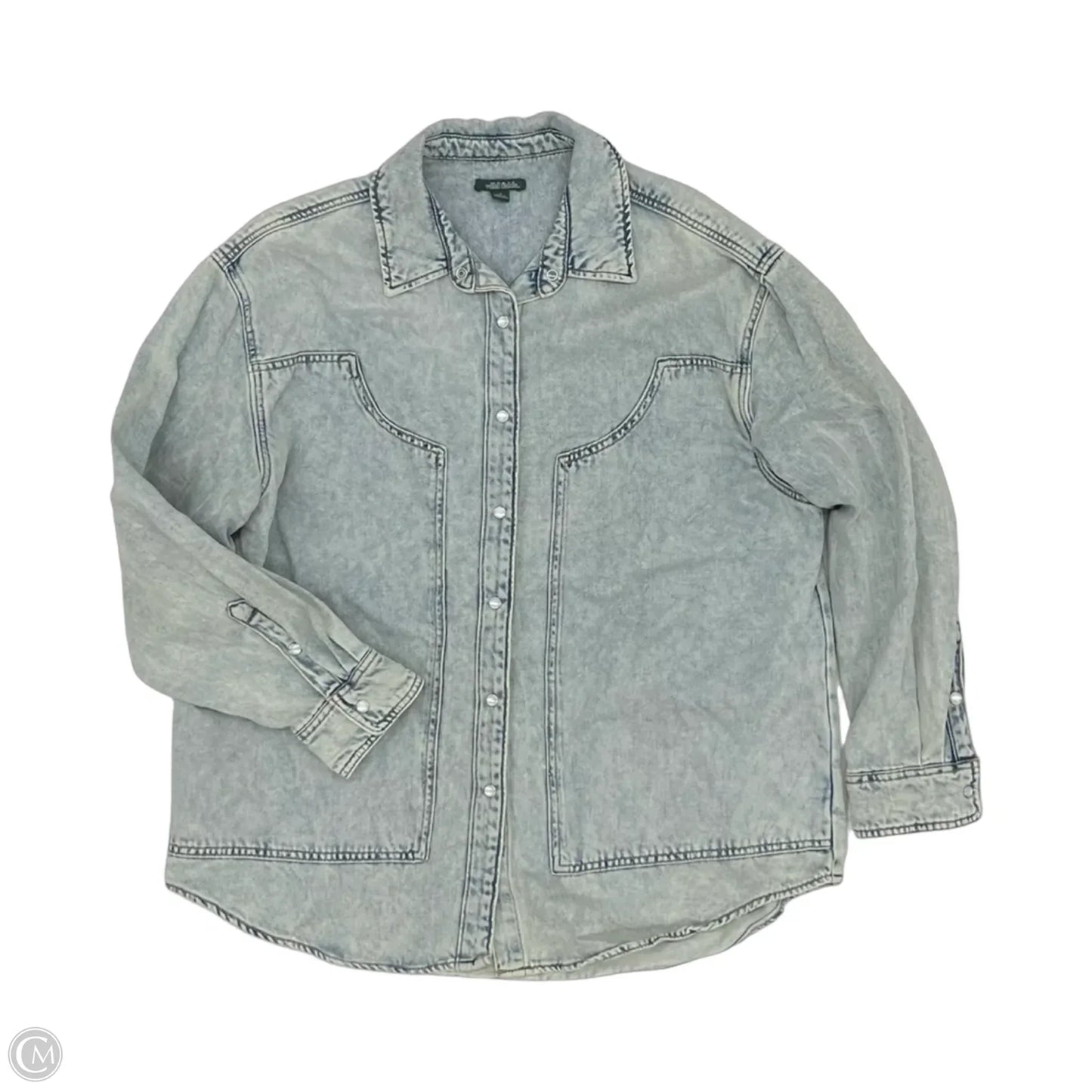 Jacket Denim By Wild Fable In Blue Denim, Size: L
