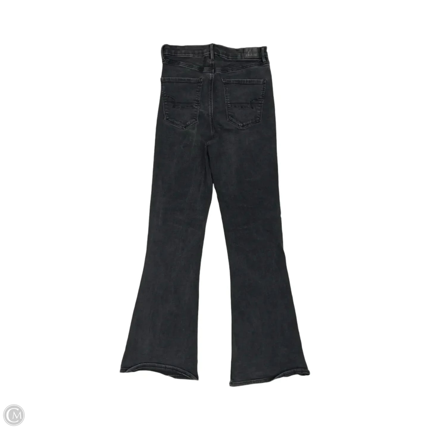 Jeans Flared By American Eagle In Black Denim, Size: 10