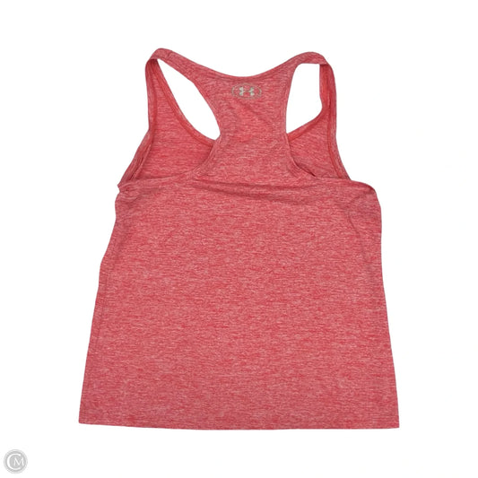 Athletic Tank Top By Under Armour In Orange, Size: L