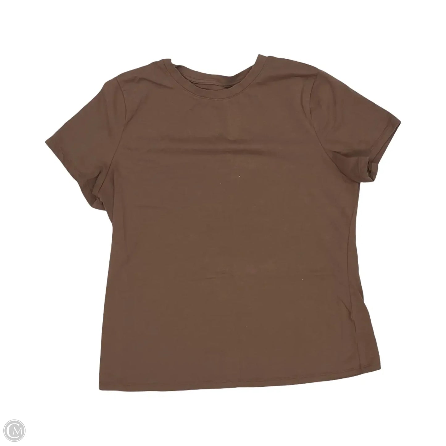 Top Short Sleeve By A New Day In Brown, Size: M