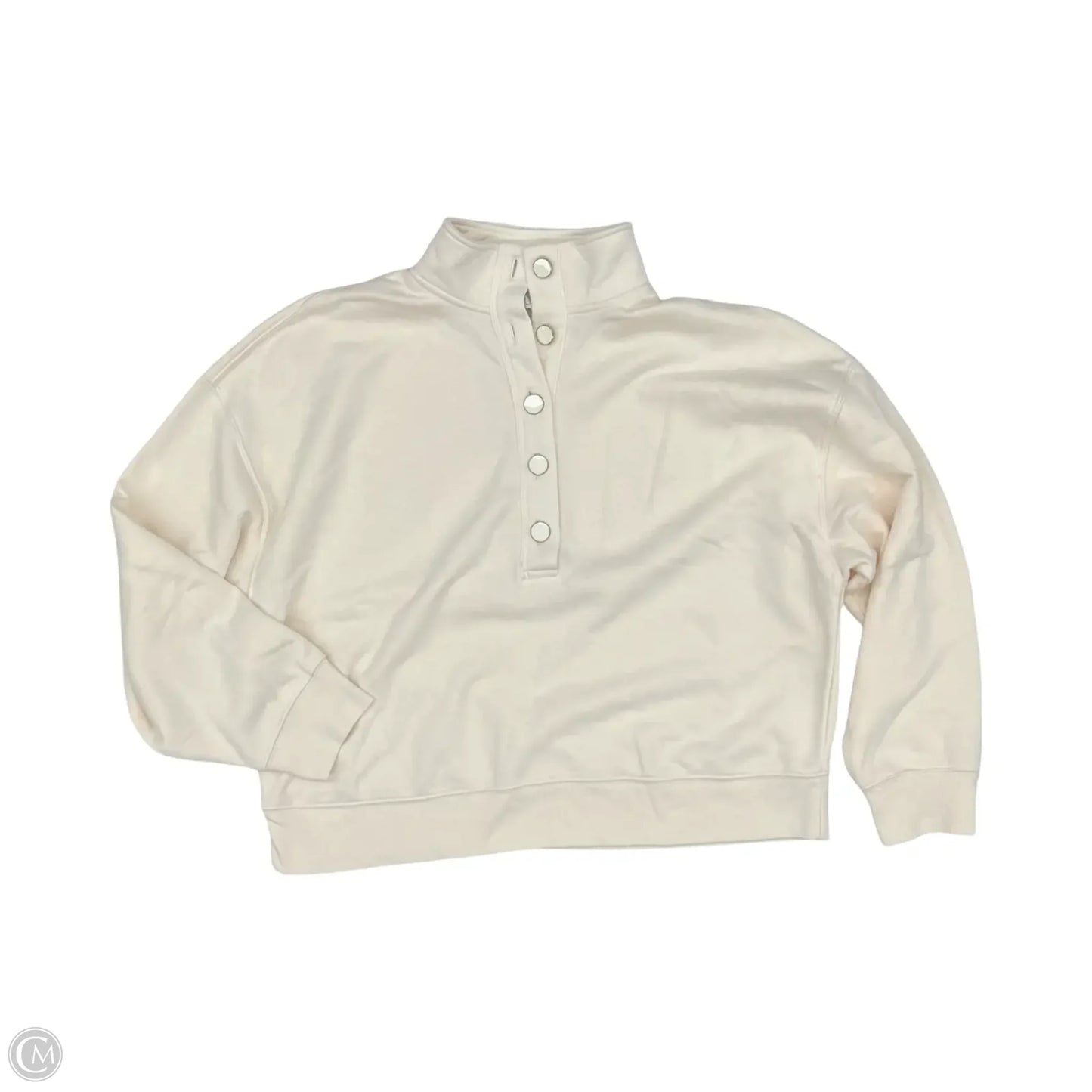 Sweatshirt Crewneck By Time And Tru In Cream, Size: M