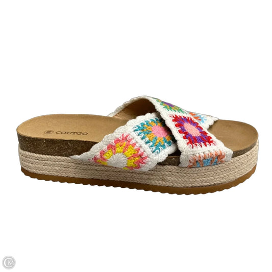 Sandals Flats By Cmf In Multi-colored, Size: 9.5