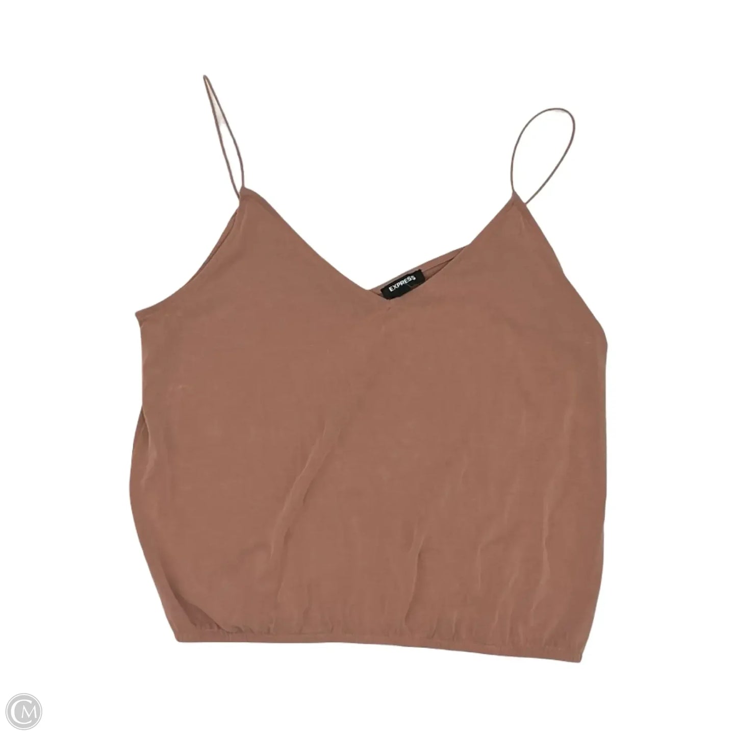 Blouse Sleeveless By Express In Brown, Size: S