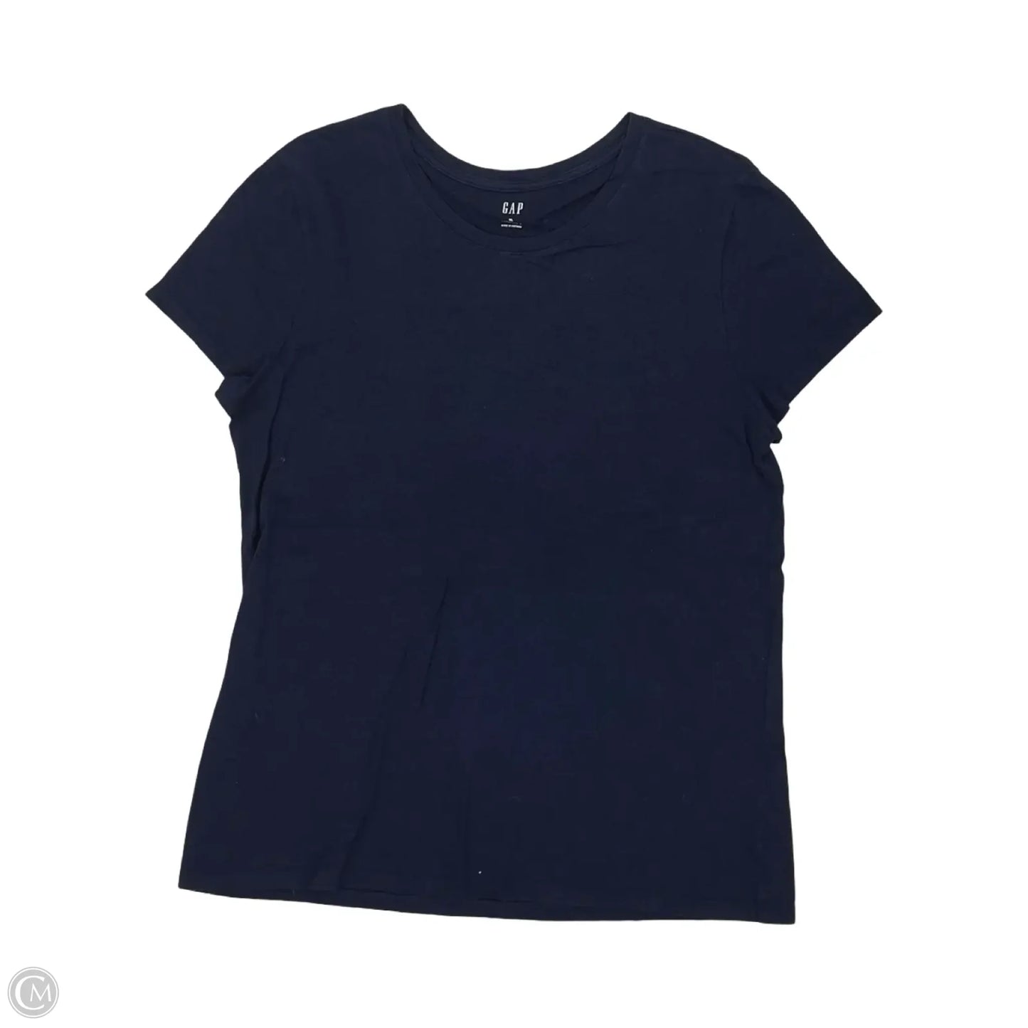 Top Short Sleeve By Gap In Navy, Size: Xl