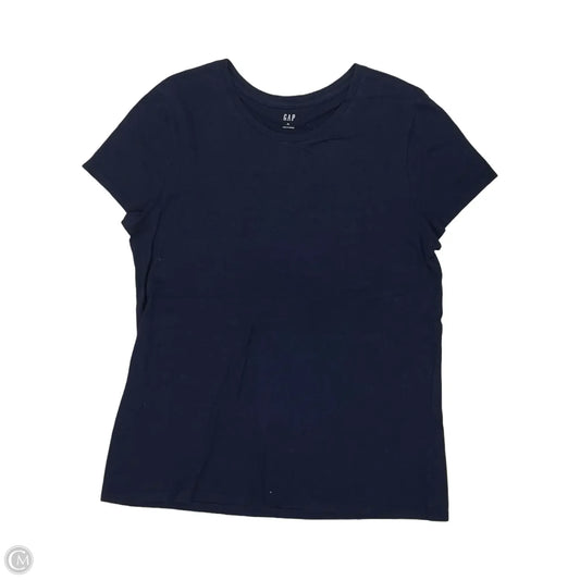 Top Short Sleeve By Gap In Navy, Size: Xl