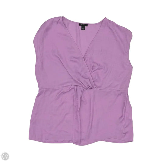Blouse Sleeveless By Halogen In Purple, Size: 1x