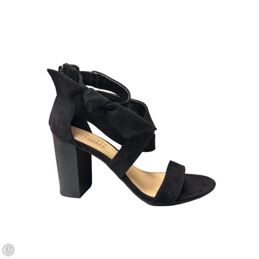 Sandals Heels Block By Lc Lauren Conrad In Black, Size: 7.5