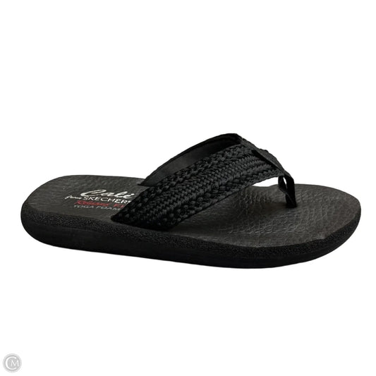 Sandals Flip Flops By Skechers In Black, Size: 7