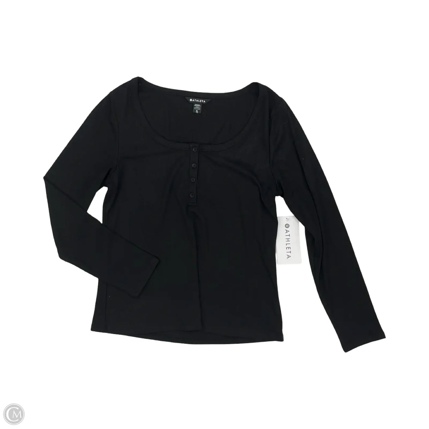 Top Long Sleeve By Athleta In Black, Size: Xl