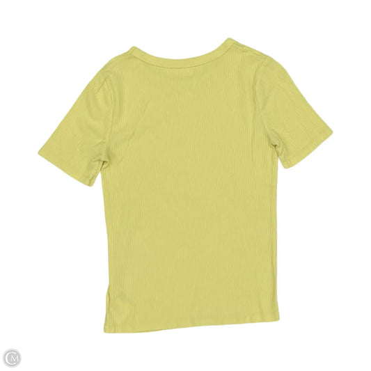 Top Short Sleeve By A New Day In Yellow, Size: S