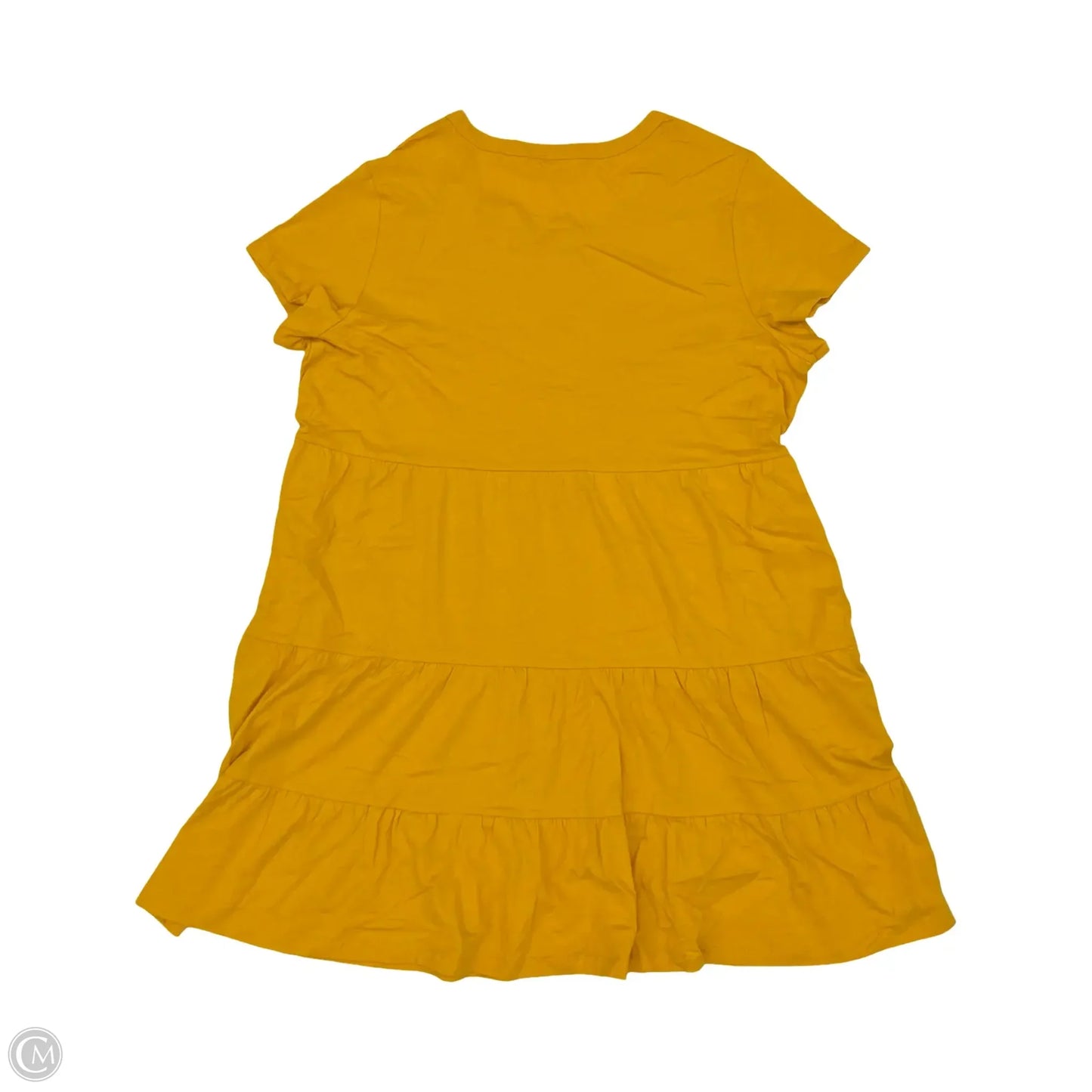 Dress Casual Short By Time And Tru In Yellow, Size: Xl