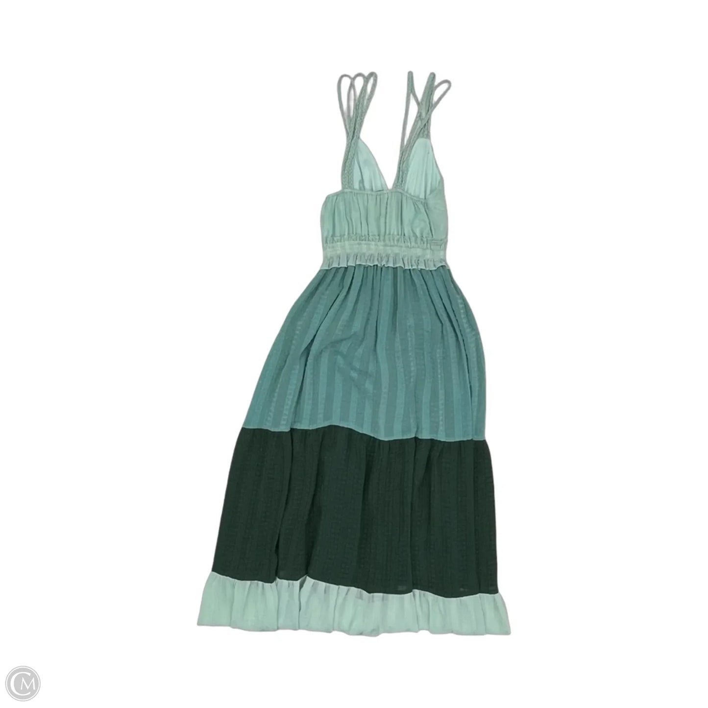 Dress Casual Midi By Clothes Mentor In Green, Size: Xs