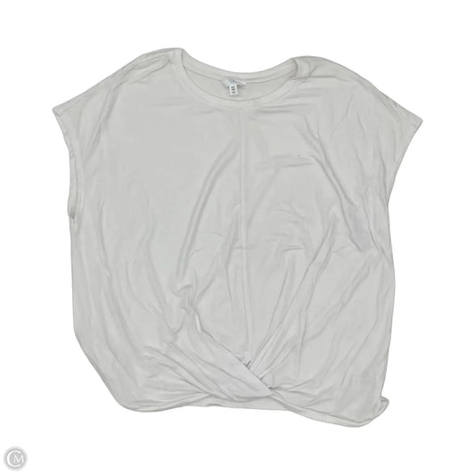 Top Short Sleeve By Time And Tru In White, Size: Xxl