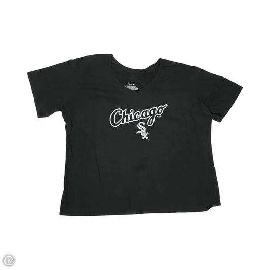 Athletic Top Short Sleeve By Fanatics In Black, Size: 2x