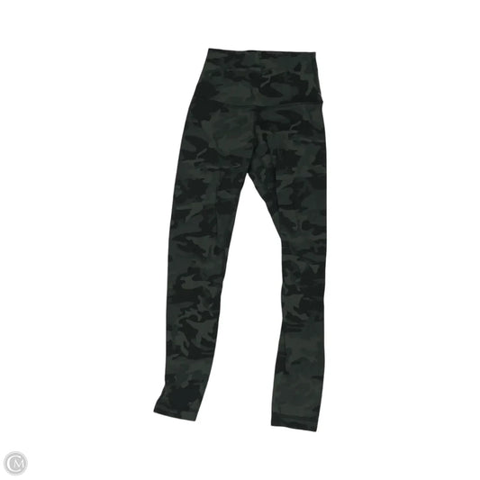 Athletic Leggings Capris By Lululemon In Camouflage Print, Size: Xs