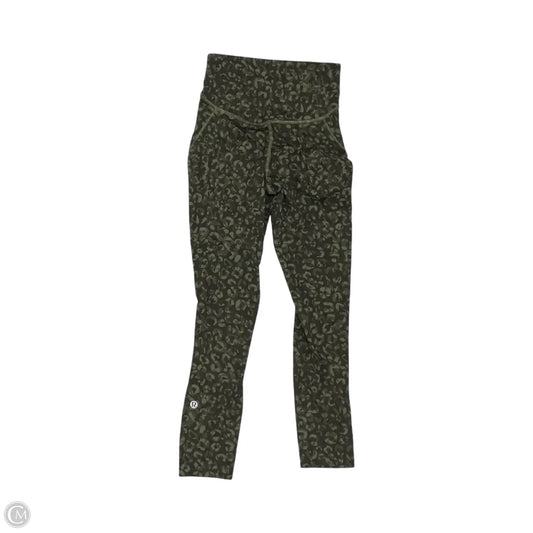 Athletic Leggings Capris By Lululemon In Green, Size: Xs